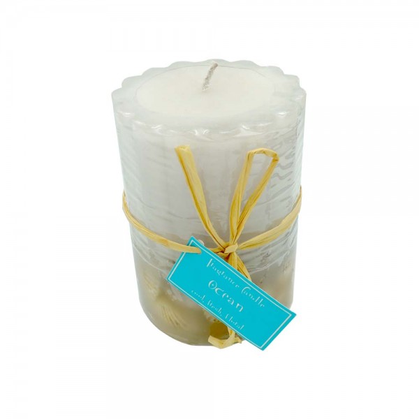 Galla Διακοσμητικό Αρωματικό Κερί με Κοχύλια 7,7x10cm