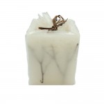 Galla Λευκό Φωτοφόρο Κερί με Αποξηραμένα Κλαδιά  10x12,5cm