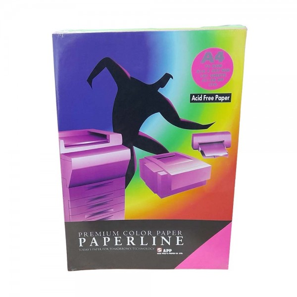 Paperline Premium Color Paper Έντονο Ροζ Χαρτί Εκτύπωσης A4 75gr/m² 100 Φύλλα