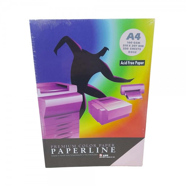Paperline Premium Color Paper Απαλό Ροζ Χαρτί Εκτύπωσης A4 160gr/m² 250 Φύλλα